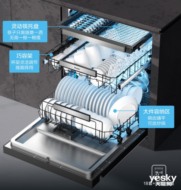 款大容量嵌入式洗碗机助你轻松躺平开元棋牌app春节最怕洗碗？3(图5)
